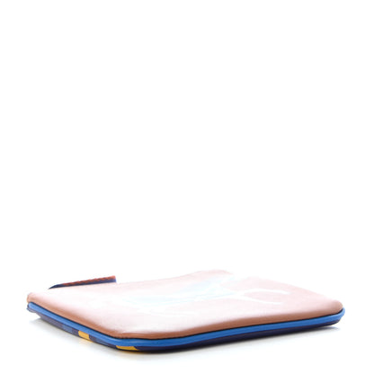 Hermes Swift Couverture Nouvelle Carre Pocket Pouch Gold Bleu Encre 4 of 6