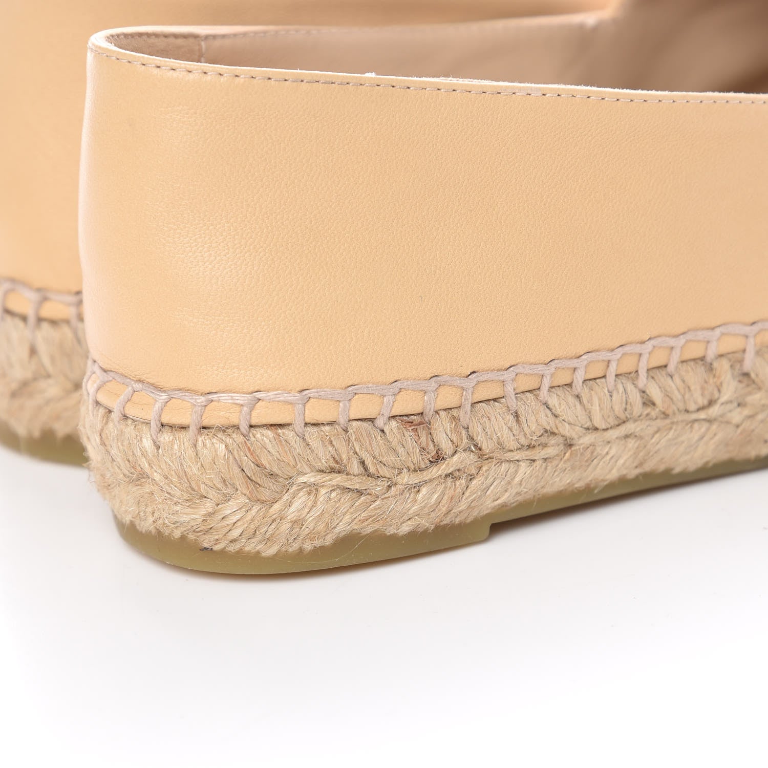 Chanel Lambskin CC Espadrilles 36 Beige Black 10 of 11