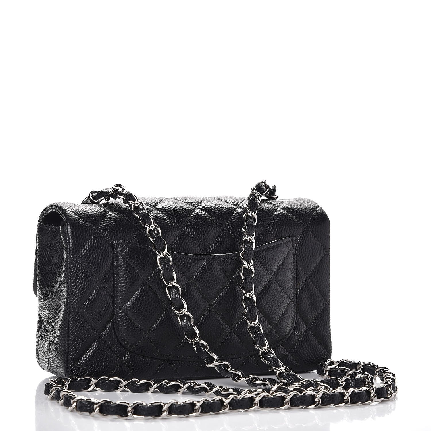 Chanel Caviar Quilted Mini Rectangular Flap Black 3 of 9