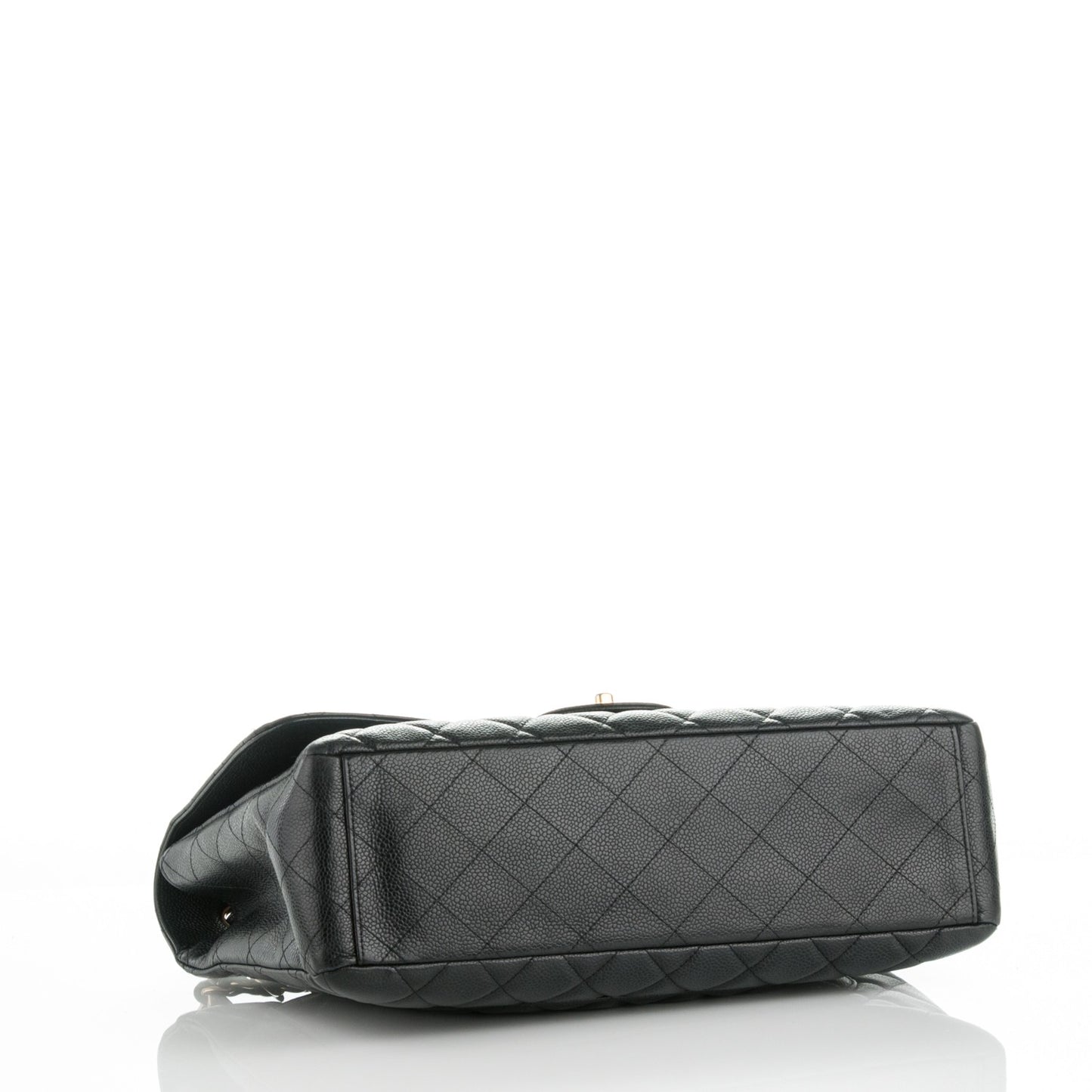 Caviar Quilted Maxi Single Flap Black