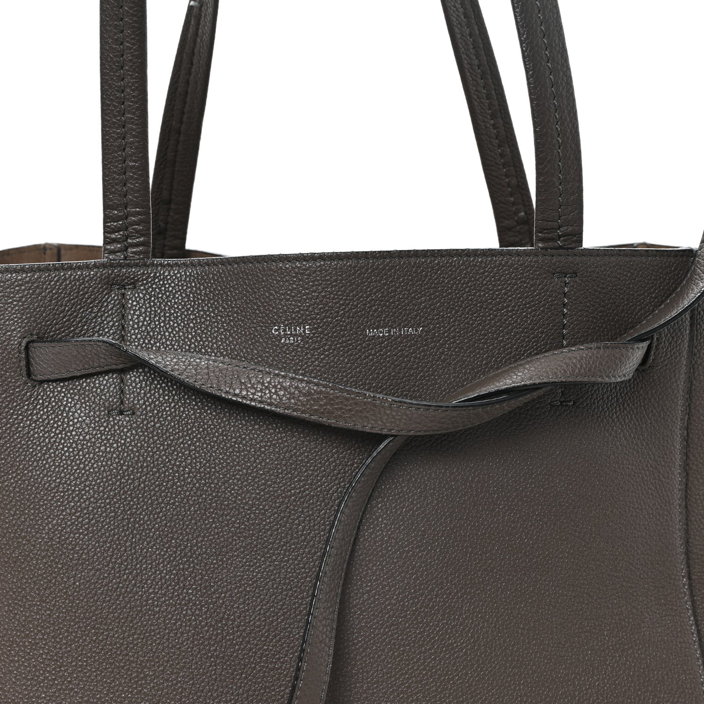 Soft Grained Calfskin Small Belt Cabas Phantom Taupe