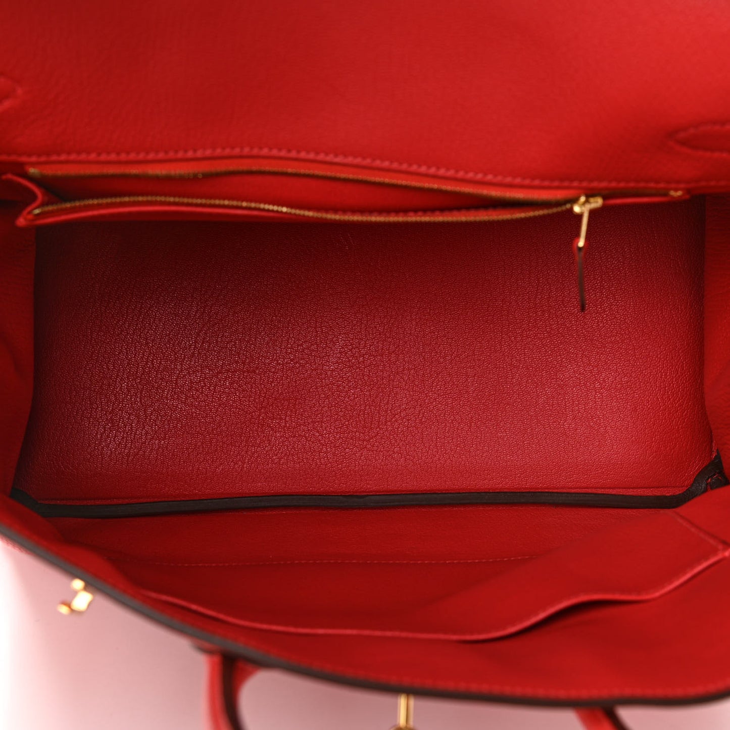 Togo Birkin 35 Rouge Pivoine