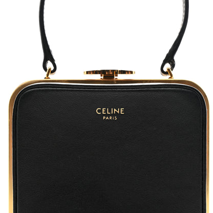 Celine Shiny Calfskin Lana Triomphe Minaudiere Black 14 of 19
