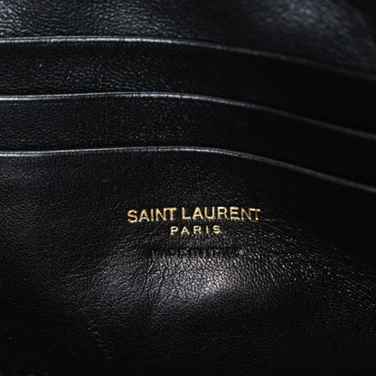 Saint Laurent Grain De Poudre Matelasse Monogram Mini Lou Camera Bag Dark Beige 6 of 12