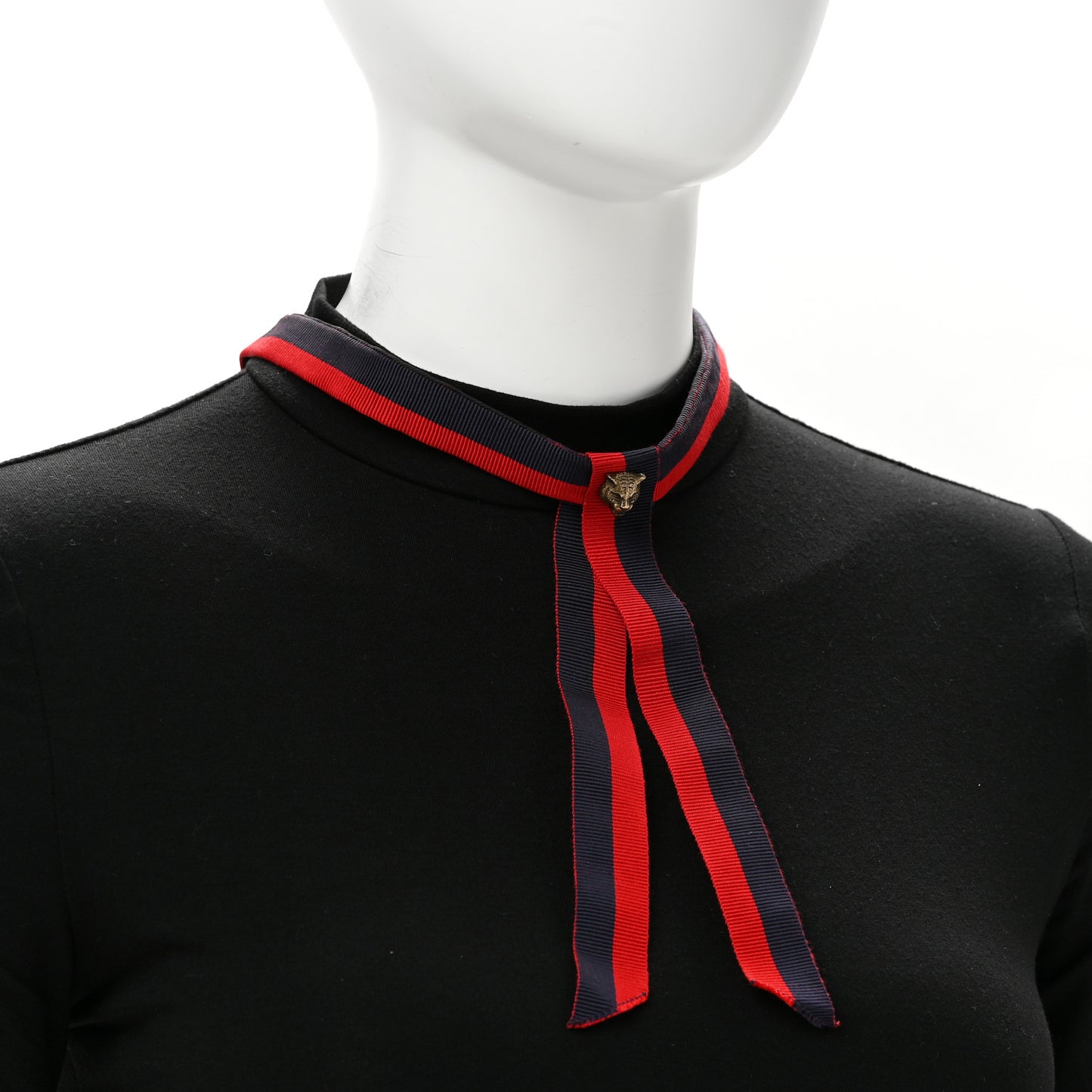 Grosgrain Web Feline Neck Bow Blue Red