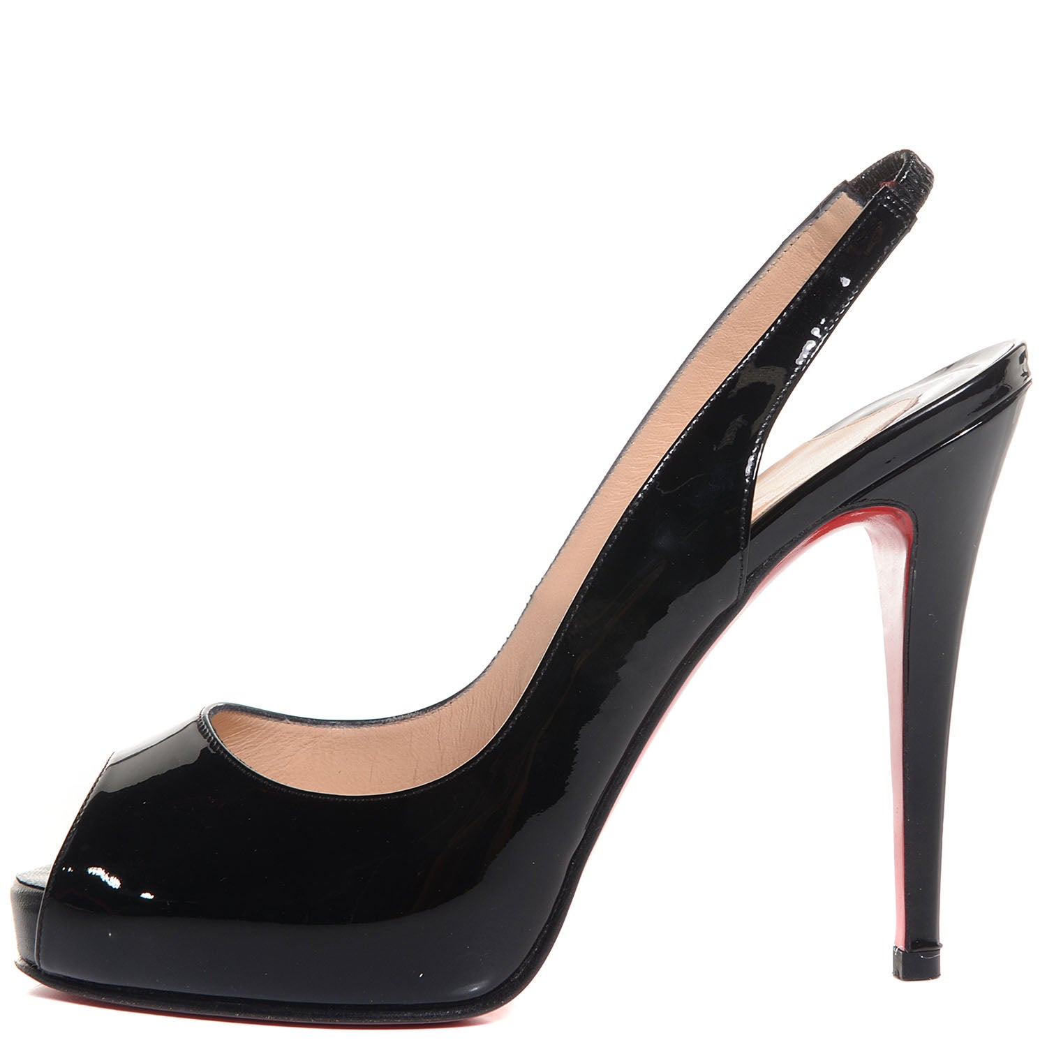 Christian Louboutin Patent No Prive 120 Pumps 37.5 Black 1 of 4