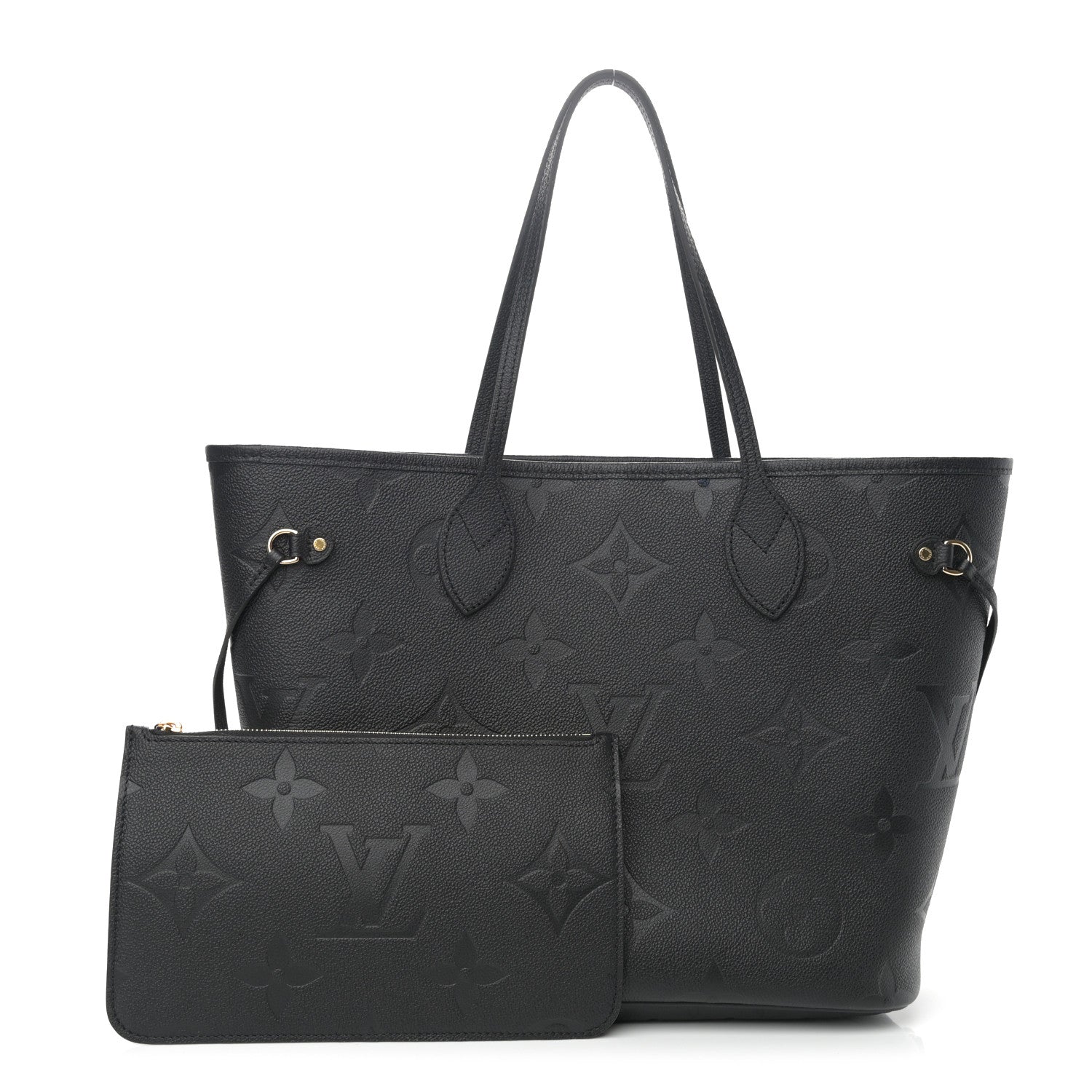 Louis Vuitton Empreinte Monogram Giant Neverfull MM Black 1 of 9