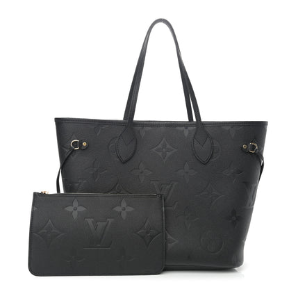 Louis Vuitton Empreinte Monogram Giant Neverfull MM Black 1 of 9