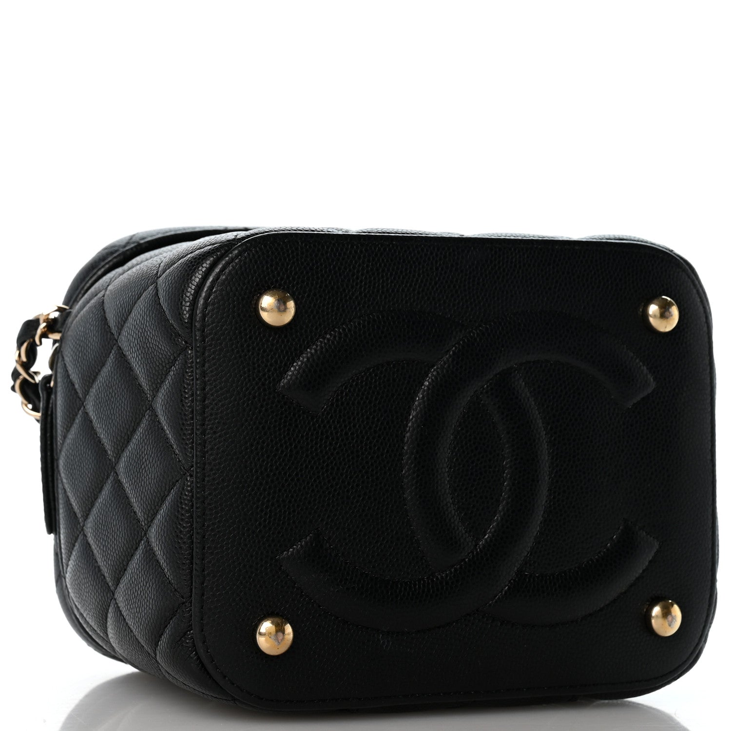 Chanel Caviar Quilted Small CC Vanity Case Black 4 of 12