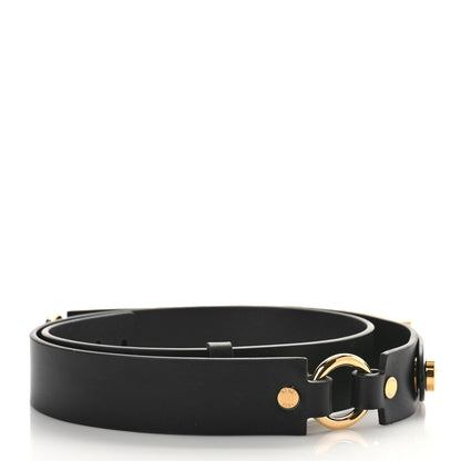 Versace X FENDI Calfskin Fendace Logo Belt 95 38 Black Gold 2 of 3