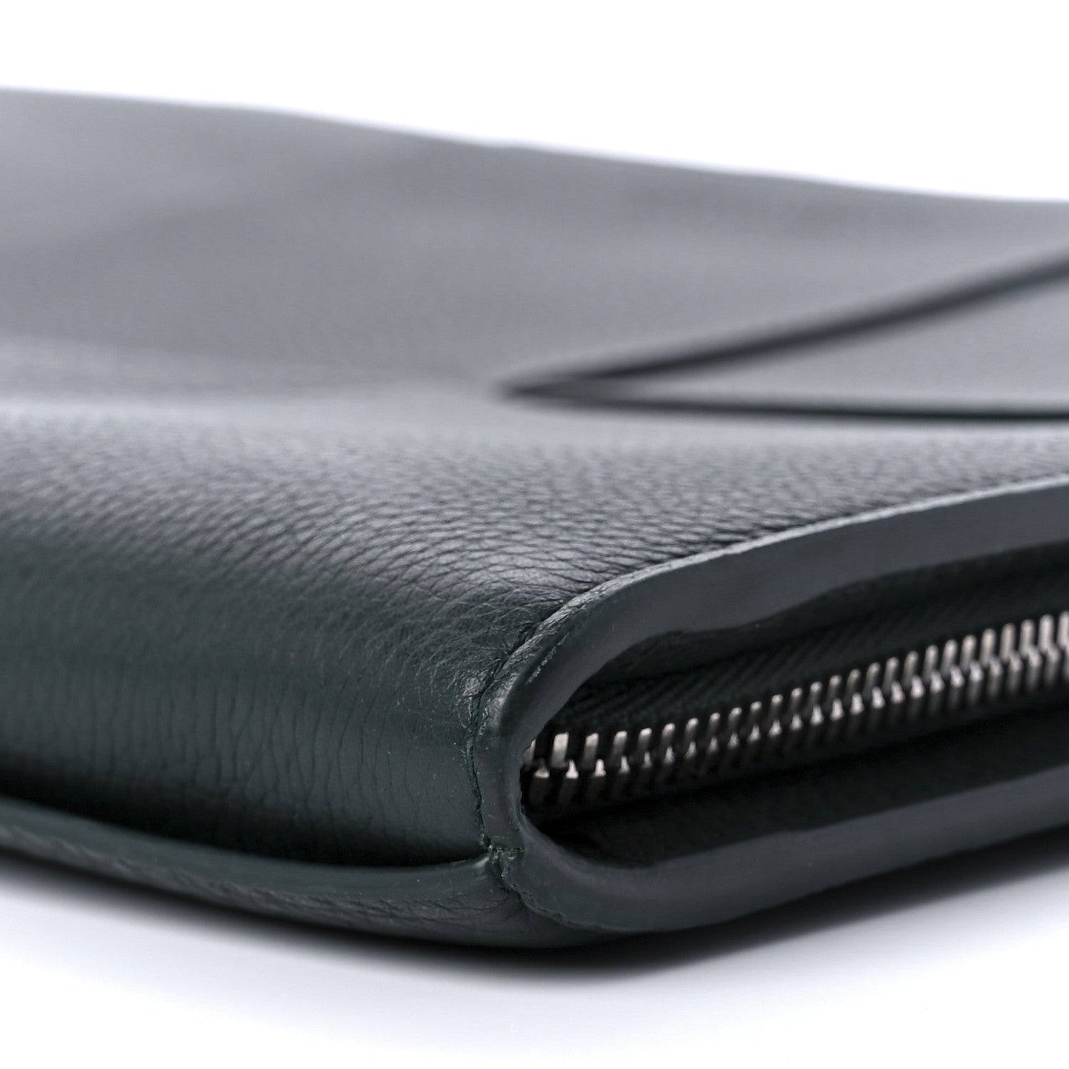 Bottega Veneta Grained Calfskin Maxi Intrecciato Document Case Pine Green 8 of 8
