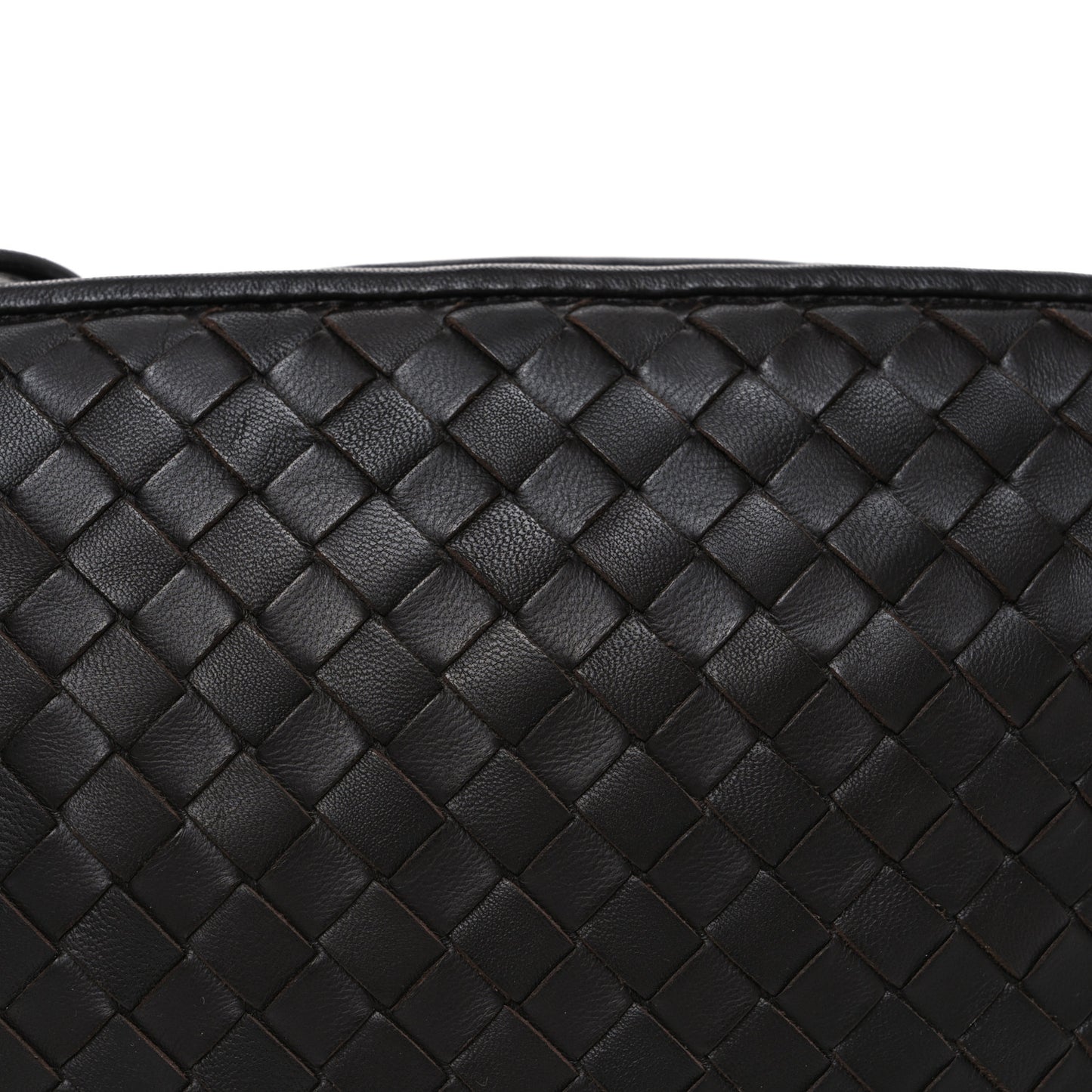 Nappa Intrecciato Nodini Bag Ebano