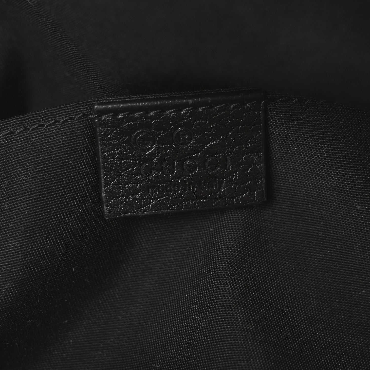 Gucci Nylon Monogram Fanny Pack Belt Bag Black 6 of 10