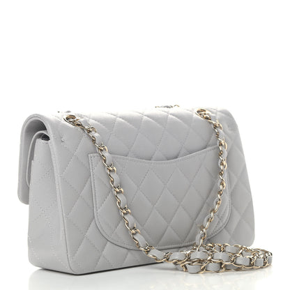 Chanel Caviar Quilted Small Double Flap Grey 2 of 5
