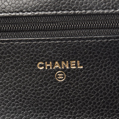 Chanel Caviar Quilted Wallet On Chain WOC Black 6 of 9
