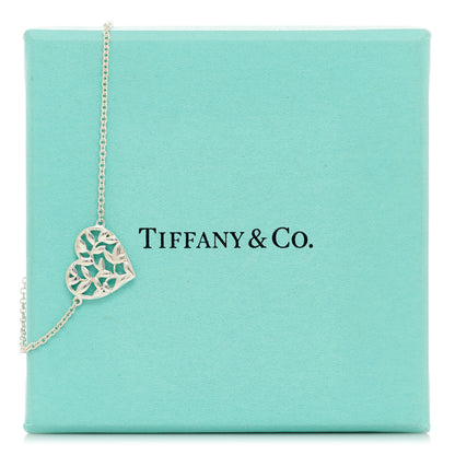 Tiffany Sterling Silver Paloma Picasso Olive Leaf Heart Bracelet 5 of 5