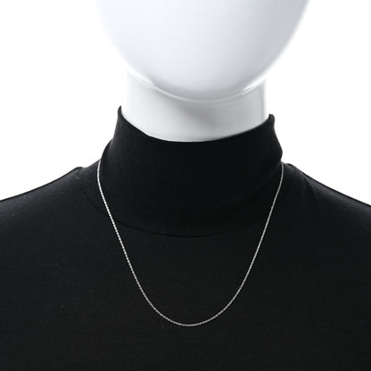Tiffany 18K White Gold Chain Necklace 18" 2 of 5