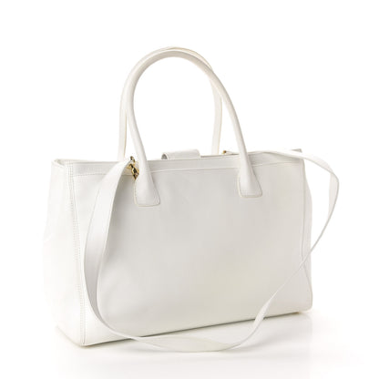 Chanel Calfskin Cerf Executive Shopper Tote White 3 of 13