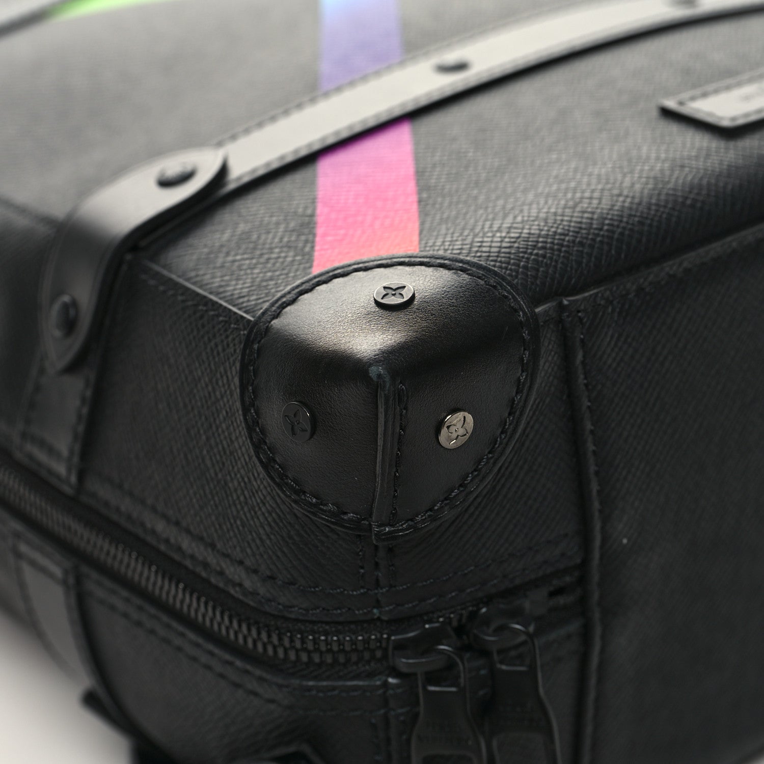 Louis Vuitton Taiga Rainbow Soft Trunk Backpack PM Black 9 of 12