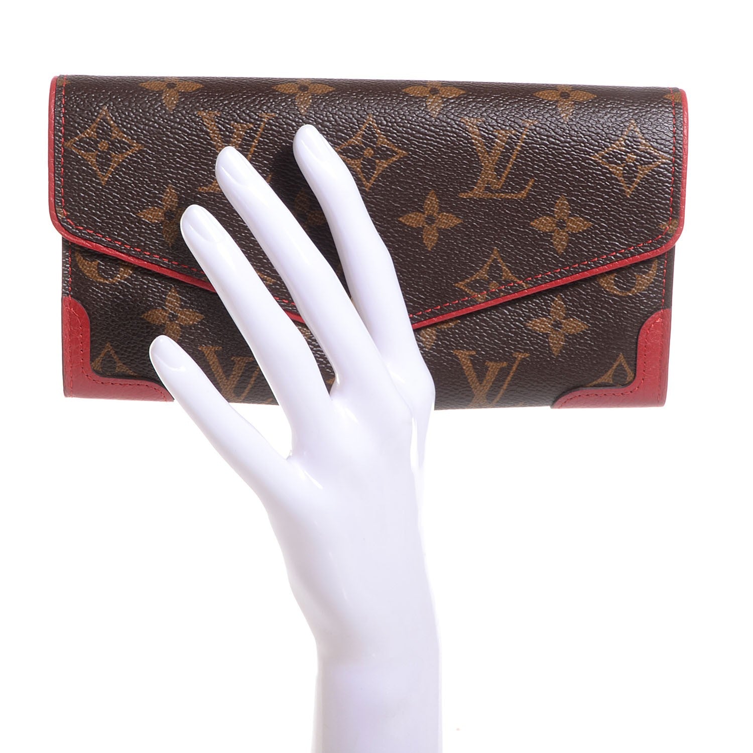 Louis Vuitton Monogram Sarah Retiro Wallet Cherry 2 of 8