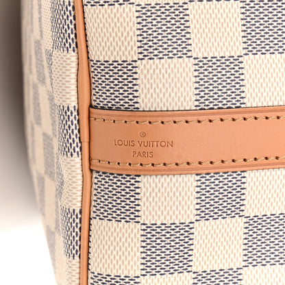 Louis Vuitton Damier Azur Braided Speedy Bandouliere 30 Blue 7 of 9