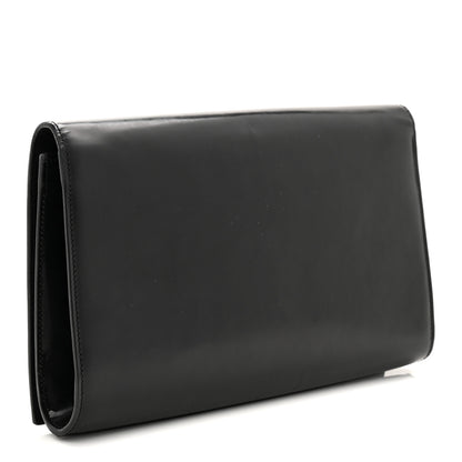 Saint Laurent Patent Calfskin Monogram Large Belle De Jour Clutch Black 3 of 7