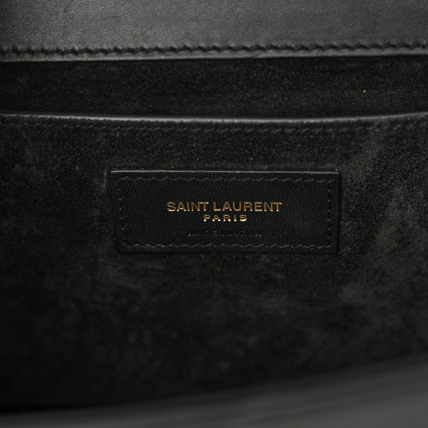 Saint Laurent Smooth Calfskin Medium Classic Monogram Kate Tassel Satchel Black 6 of 15