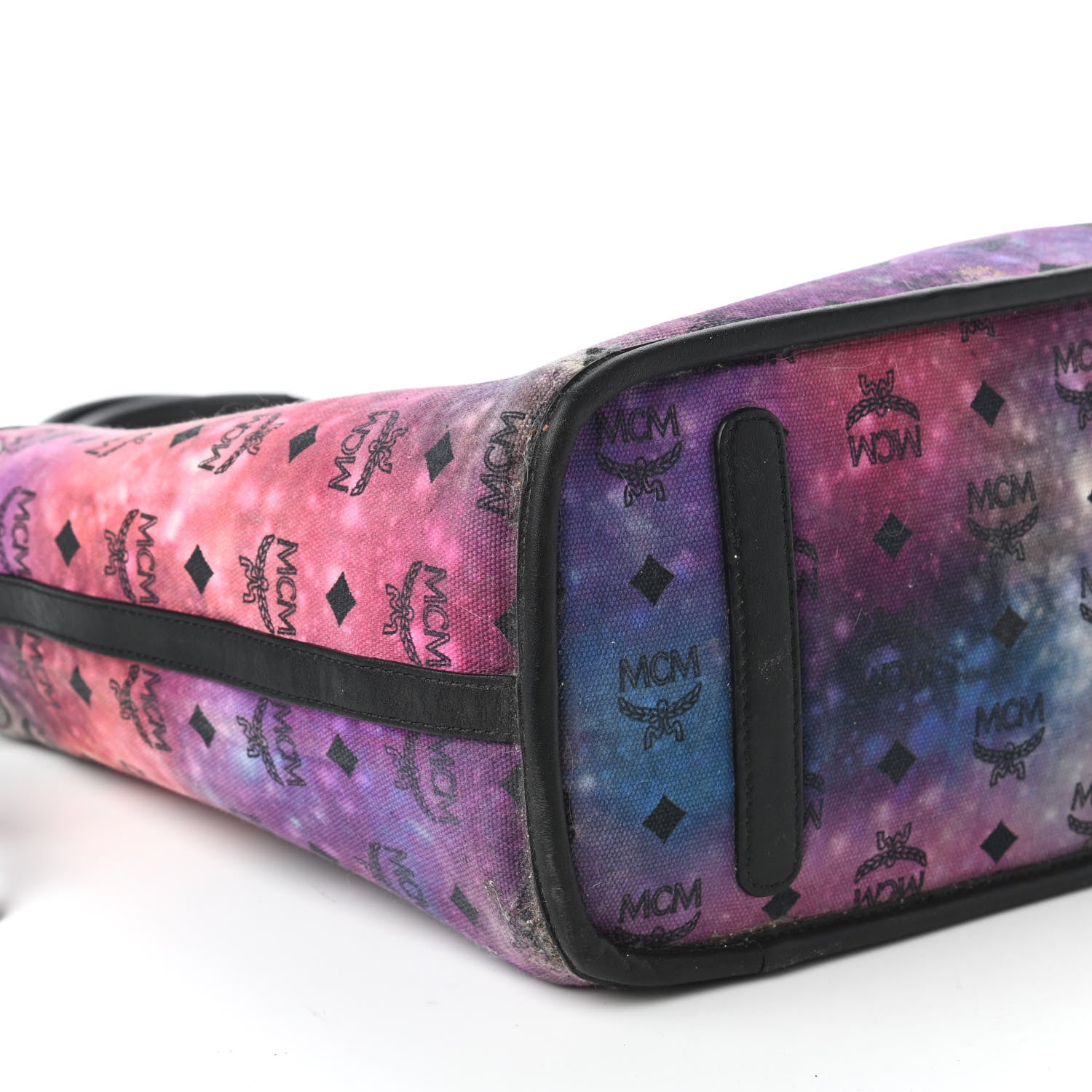 MCM Metallic Galaxy Visetos Medium Project Reversible Shopper Tote Black Multicolor 10 of 16