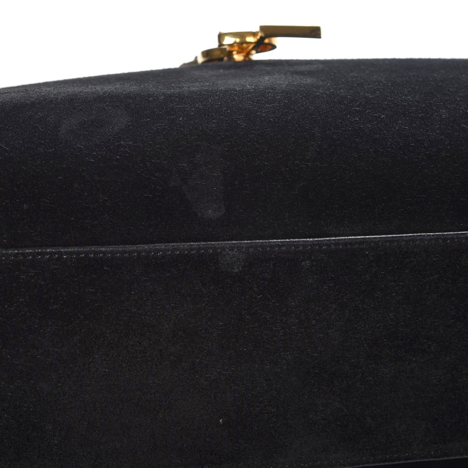Saint Laurent Suede Monogram Cassandre Shopper Black 6 of 7