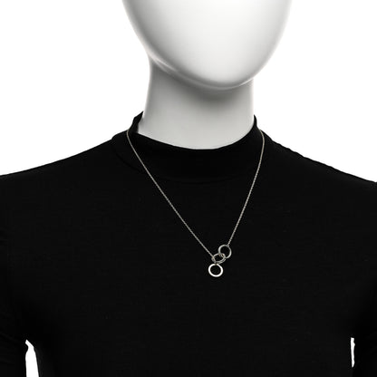 Tiffany Sterling Silver 1837 Interlocking Circles Lariat Necklace 2 of 4