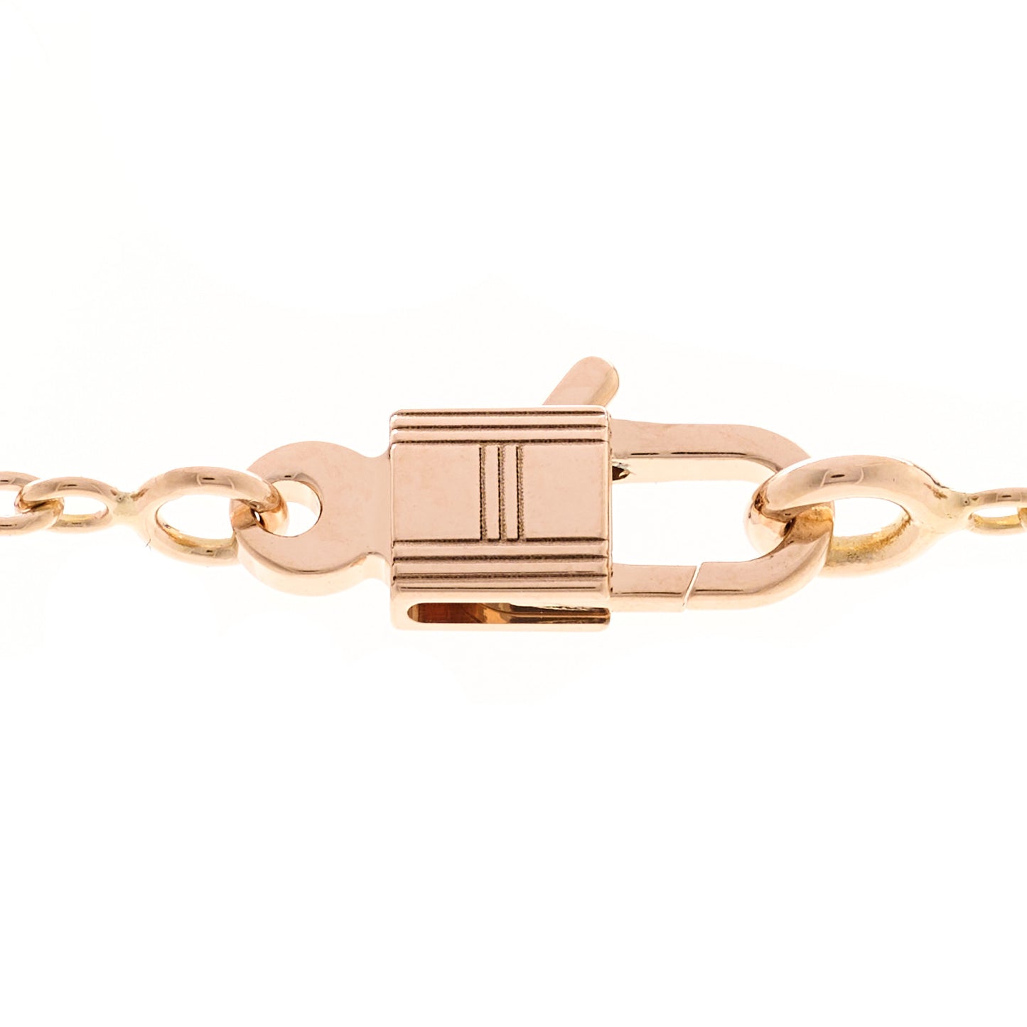 18K Rose Gold Diamond Kelly Amulettes Pendant Necklace