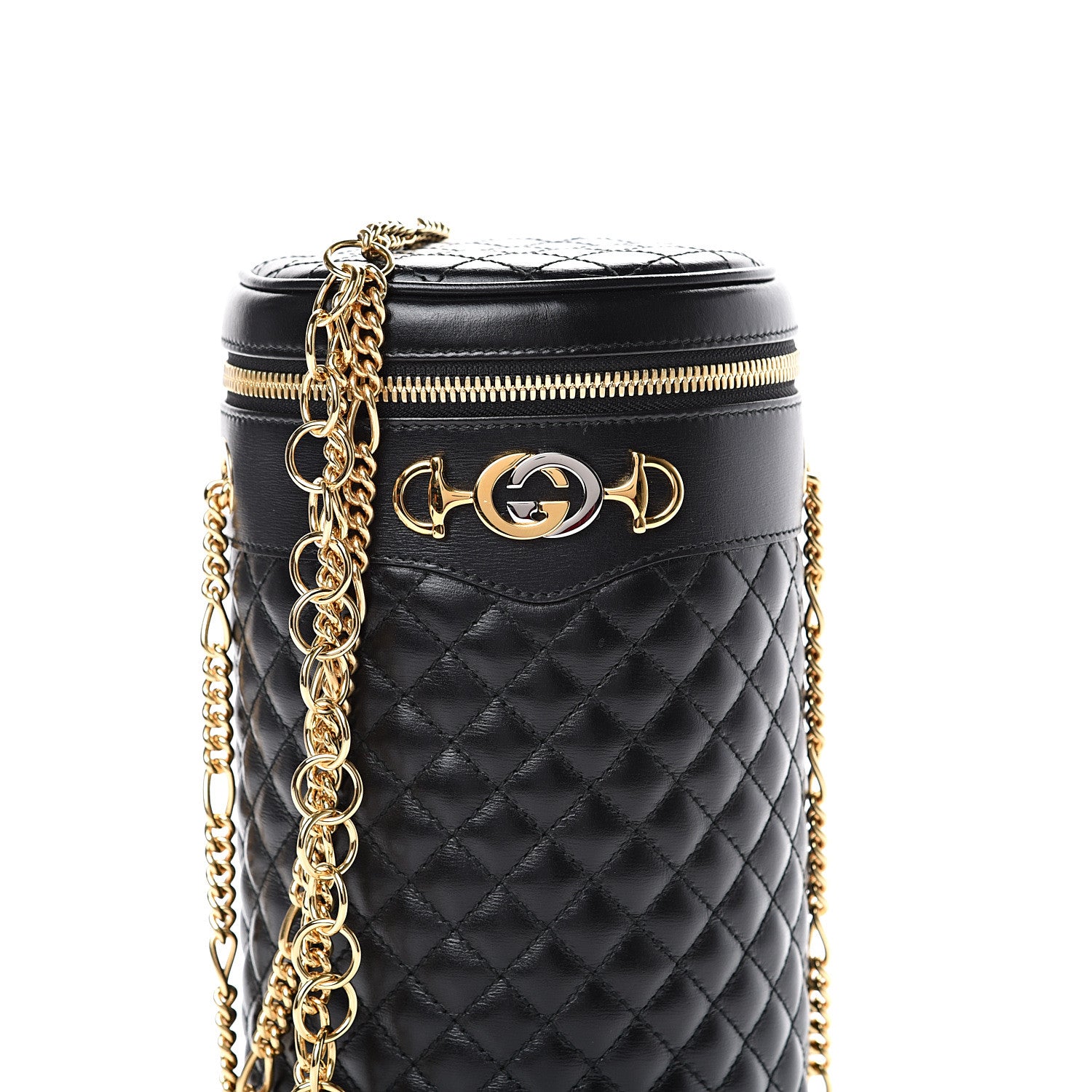Gucci Calfskin Trapuntata Zumi Belt Bag Black 7 of 9