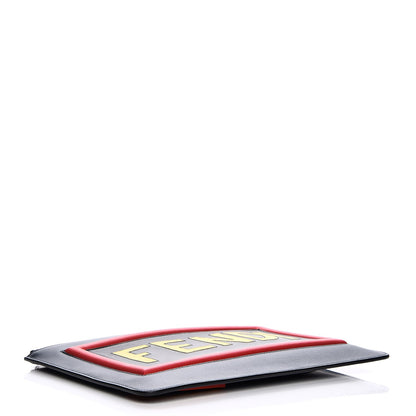 Fendi Calfskin Vocabulary Inlaid Pouch Multicolor 4 of 8