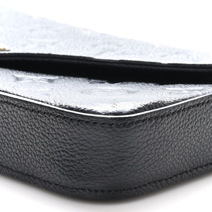 Louis Vuitton Empreinte Pochette Felicie Chain Wallet Black 19 of 23