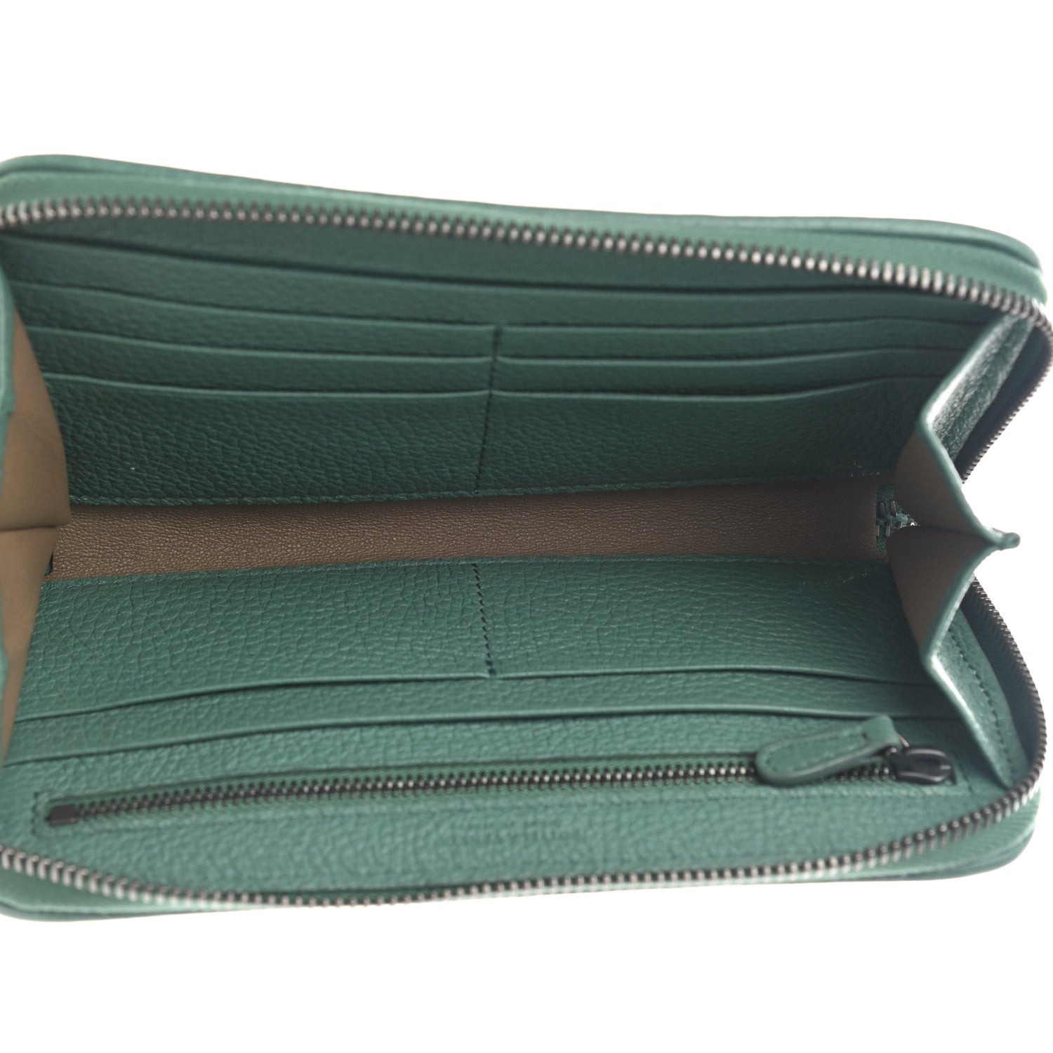 Bottega Veneta Nappa Intrecciato Zip Around Wallet Light Green 4 of 7