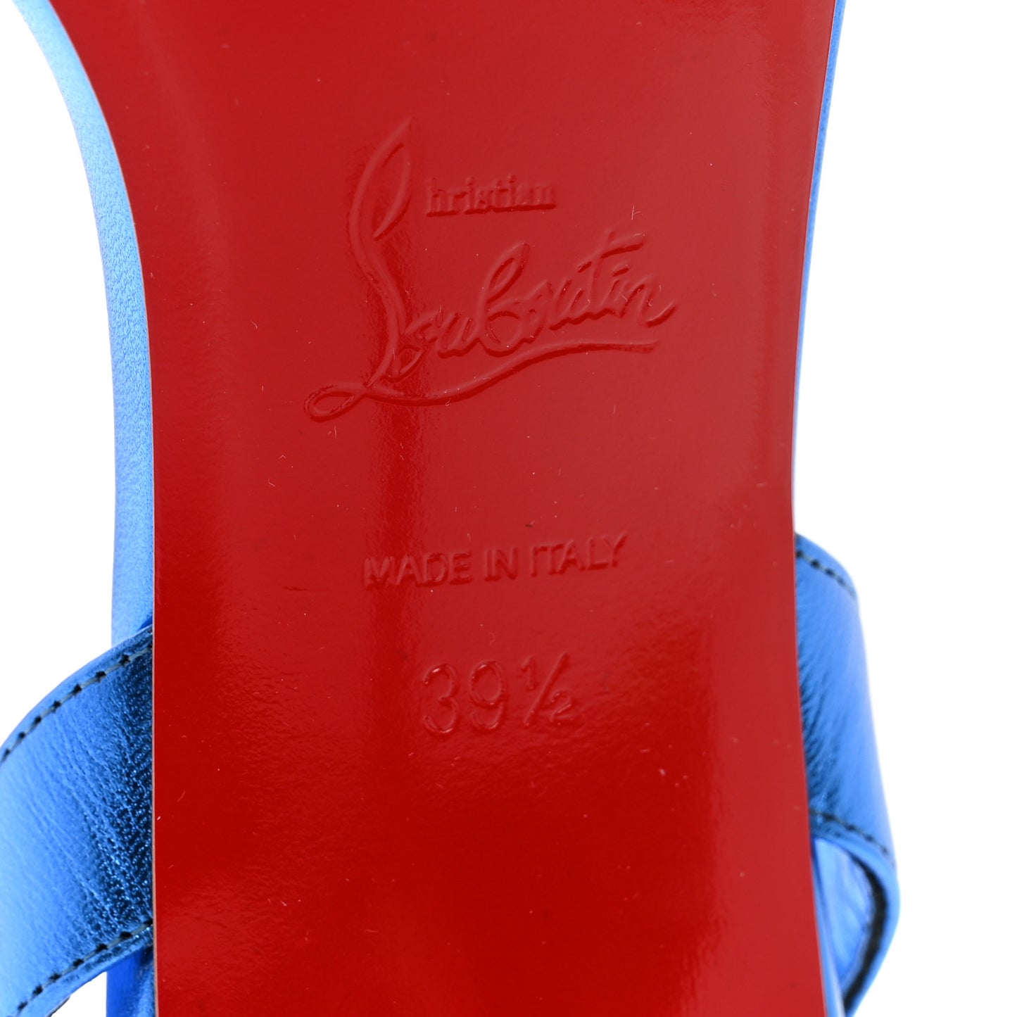 Kid Laminato O Marylin 85 Slingback Sandal Heels 39.5 Alize