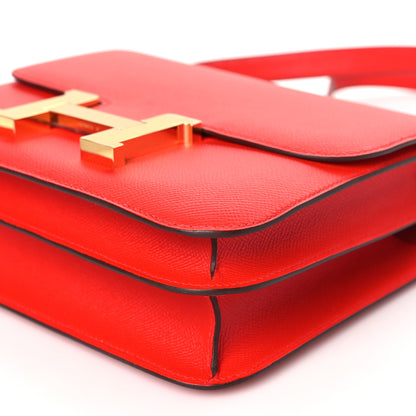 Hermes Epsom Constance 24 Rouge de Coeur 10 of 11