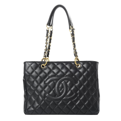 Chanel Caviar Quilted Grand Shopping Tote GST Black 1 of 13