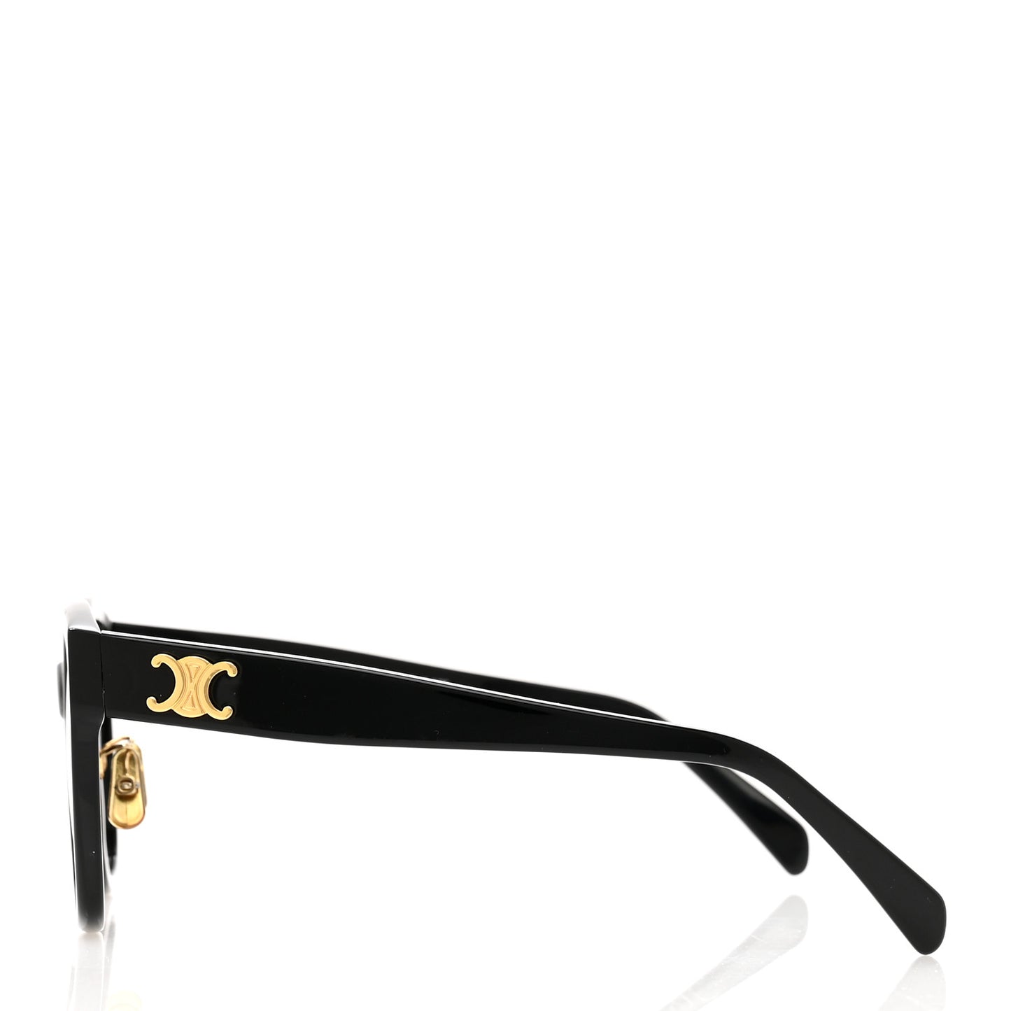 Acetate Triomphe Sunglasses CL40222F Black