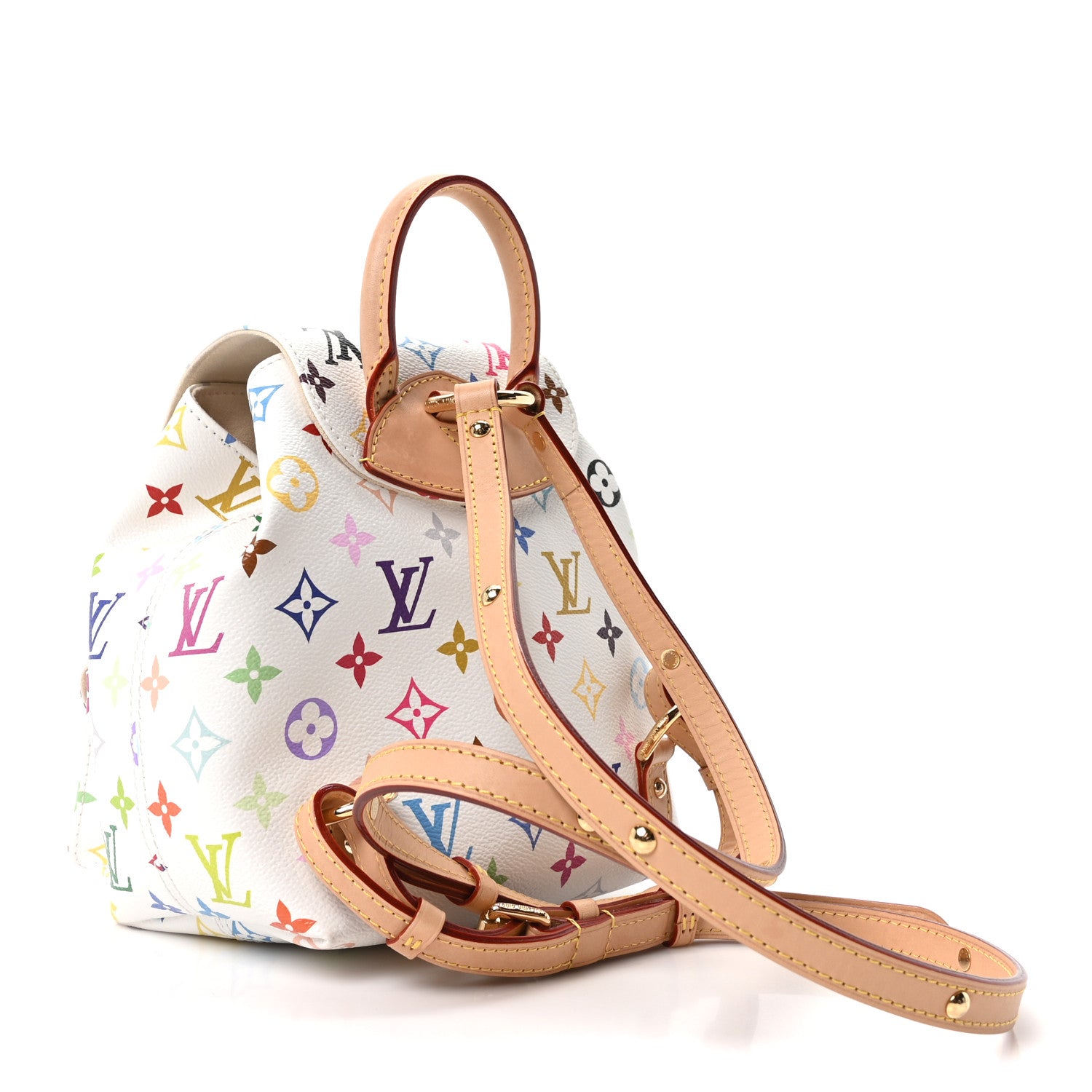 fake white louis vuitton backpack - LV X Tm Venice - Monogram Canvas - Multicolore Blanc - Women The exclusive Louis Vuitton x takashi murakami collection is limited to one unit per product Louis Vuitton Leather - Black