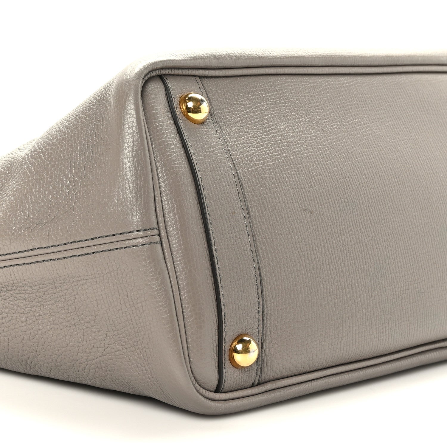 Burberry Grainy Calfskin Medium Honeybrook Tote Thistle Grey 7 of 10