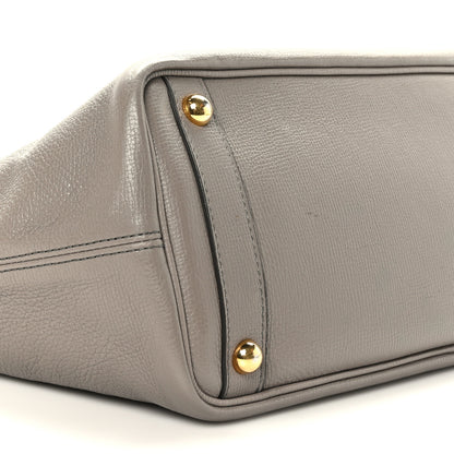 Burberry Grainy Calfskin Medium Honeybrook Tote Thistle Grey 7 of 10