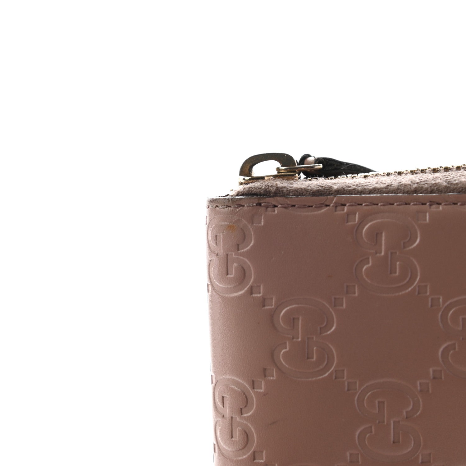 Gucci Guccissima Bow Zip Around Wallet Pink 14 of 14
