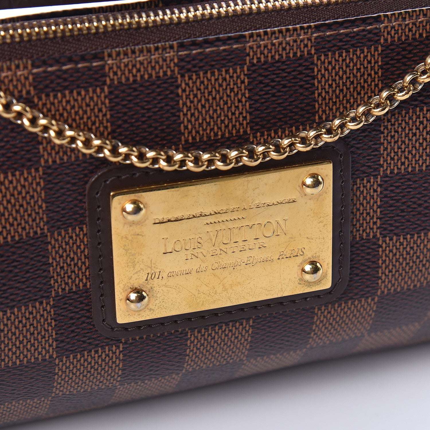 Louis Vuitton Damier Ebene Eva Clutch 10 of 10