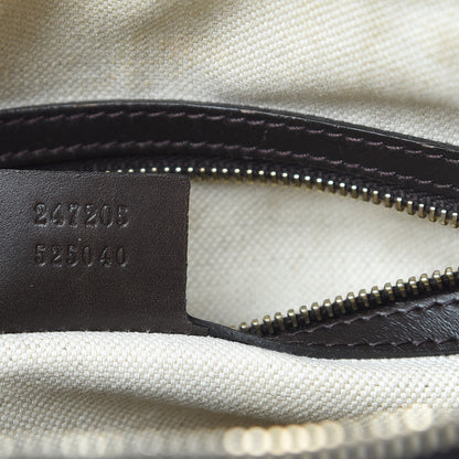 Gucci Monogram Vintage Web Medium Boston Dark Brown 7 of 18