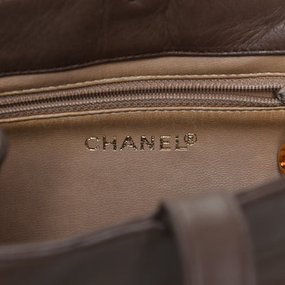 Chanel Lambskin CC Drawstring Shoulder Bag Dark Beige 6 of 17