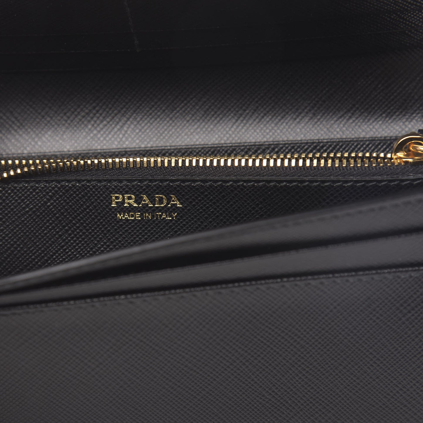Saffiano Continental Flap Wallet Black