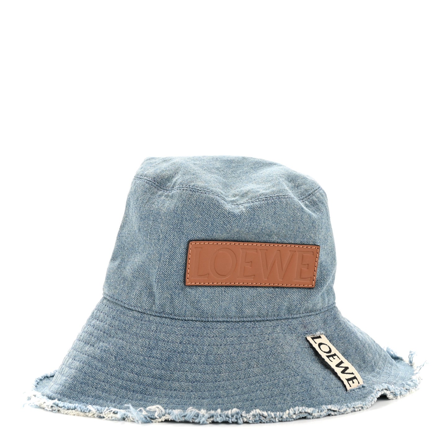 X PAULA'S IBIZA Denim Frayed Fisherman Bucket Hat 58 Blue
