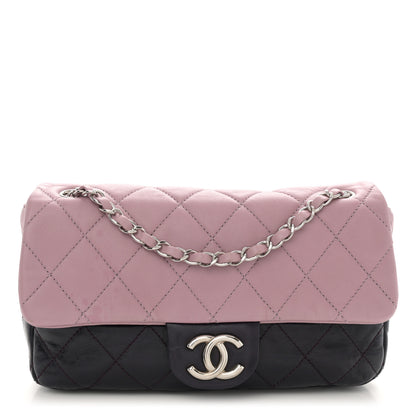 Chanel Lambskin Quilted Bi-Color Medium Single Flap Light Purple 1 of 13