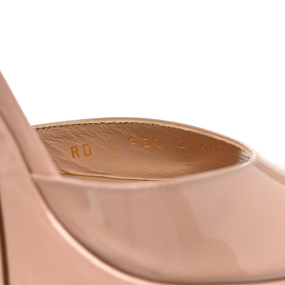Valentino Garavani Patent Tan-Go 55/155mm Platform Sandals 39 Rose Cannelle 8 of 10